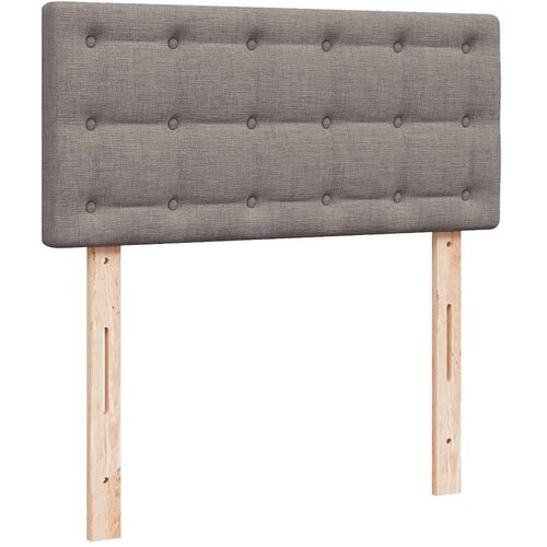 VidaXL otomanski okvir kreveta s madracima smeđesivi 200x200cm tkanine Slike