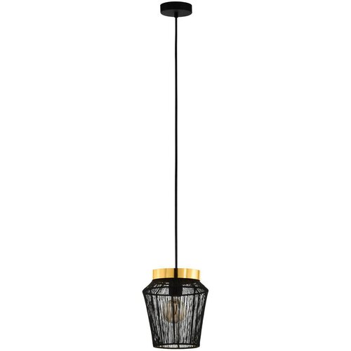 Lesnina XXXL visilica ESCANDIDOS E27 22 cm crna mesing 99806 Slike