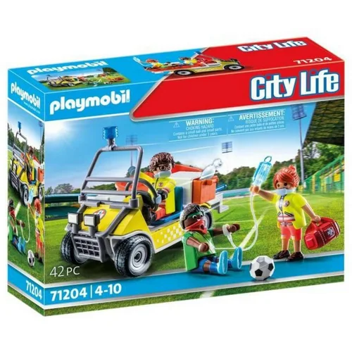  Set za Igru Vozila Playmobil 71204 Fudbaler 42 Dijelovi