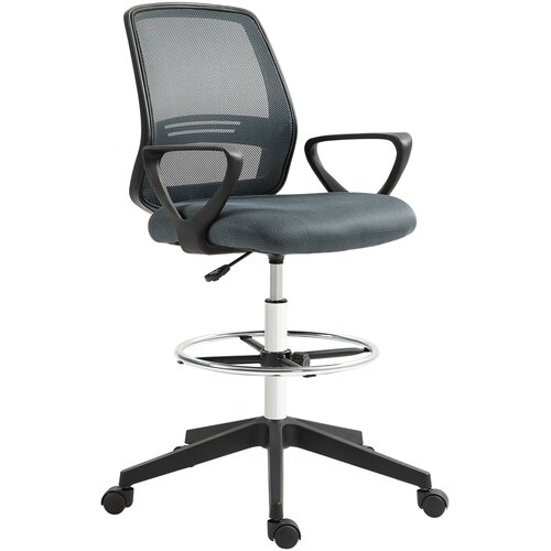Vinsetto pisarni&scaron;ki stol mrežasta tkanina, ABS umetna masa D68 x G66 x V100&ndash;120 cm Siva, (5000242945) Cene