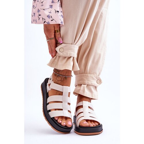 Kesi ZAXY Women's vegan sandals with dry zip JJ285015 Light beige Cene