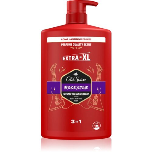 Old Spice RockStar gel za tu&amp;scaron;iranje za mu&amp;scaron;karce za lice, tijelo i kosu 1000 ml Slike