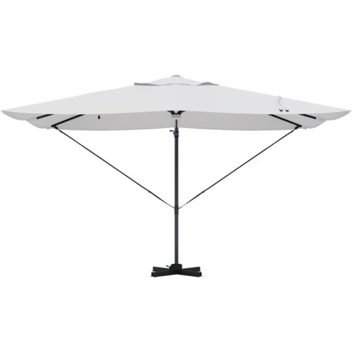 VidaXL Kantilever Suncobran Bež Poliester, Aluminij Velik Sklopiv Slike