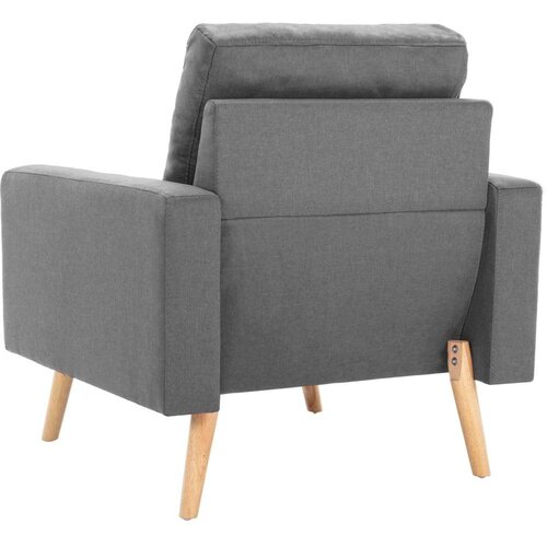  2-dijelni set sofa od tkanine svjetlosivi Slike
