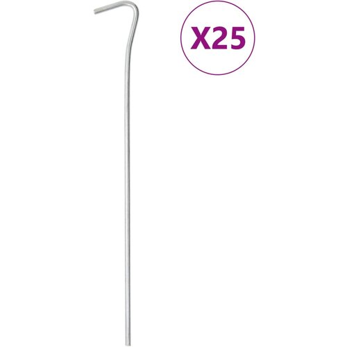 vidaXL Klini za šotor 25 kosov 23 cm Ø4 mm pocinkano jeklo Cene