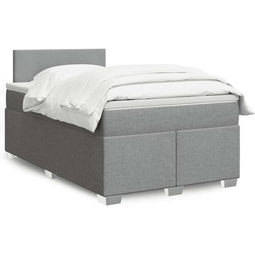 vidaXL Krevet s oprugama i madracem svjetlosivi 120x190 cm od tkanine Cijene
