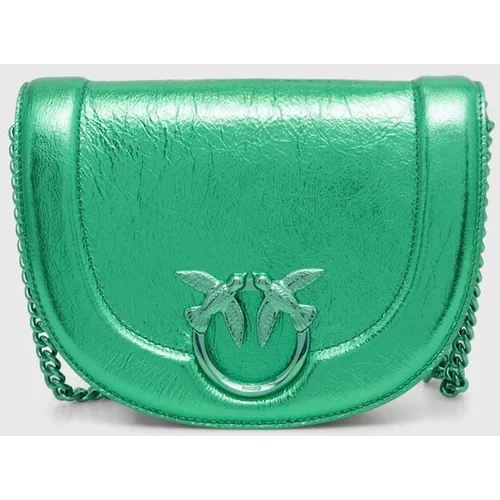 Pinko Usnjena torbica zelena barva, 101510 A1JG