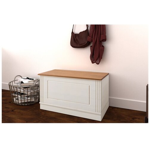 St&amp;oslash;raa Bela skrinja iz masivnega bora 80x45 cm Anita &amp;ndash; Slike