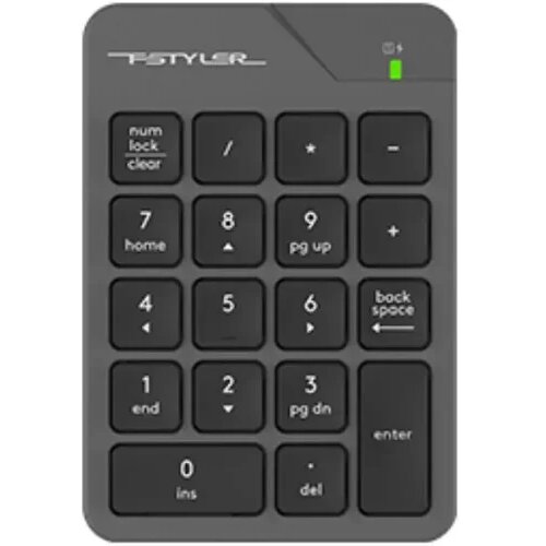 A4Tech FGK21C fstyler 2.4G wireless numeric keypad usb type-c siva tastatura Slike