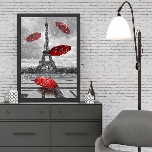 Wallity Uokvirena slika Eiffelov toranj 3, 35x45 cm Cijene