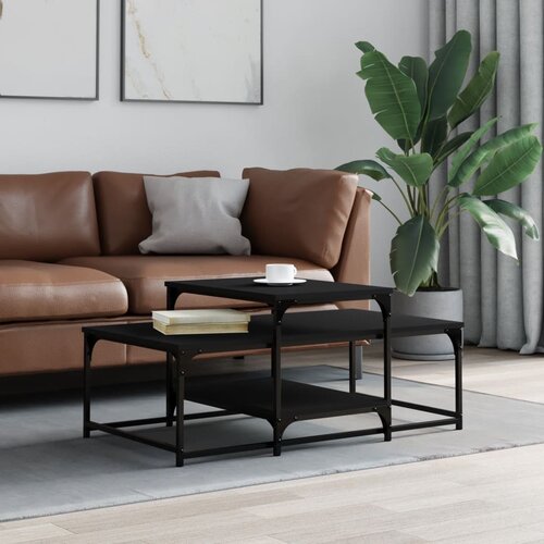 vidaXL Stolić za kavu crni 102 x 60 x 45 cm konstruirano drvo Cijene