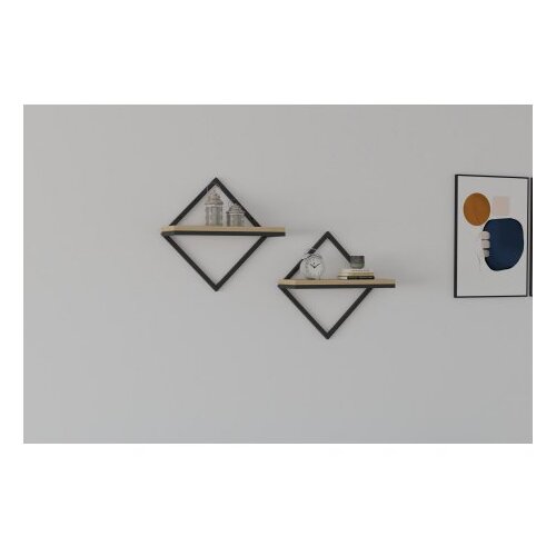 Hanah home zidna polica sezo - sapphire oak sapphire oak wall shelf Slike