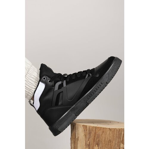 Riccon Men's Comfort Sneaker Boots 001263 Black Smoked Slike