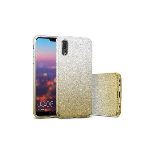  ovitek z ble&amp;scaron;čicami bling 2v1 za samsung galaxy A12 A125 - srebrno zlat Slike