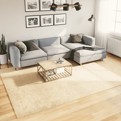 vidaXL Preproga s kratkimi vlakni mehka pralna krem 240x340 cm Cene