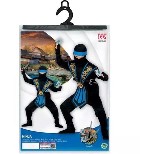 Widmann modri ninja kostum - 116, starost 4 - 5 let Cene