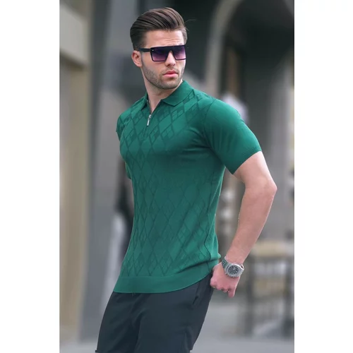 Madmext Polo T-shirt - Green - Regular fit