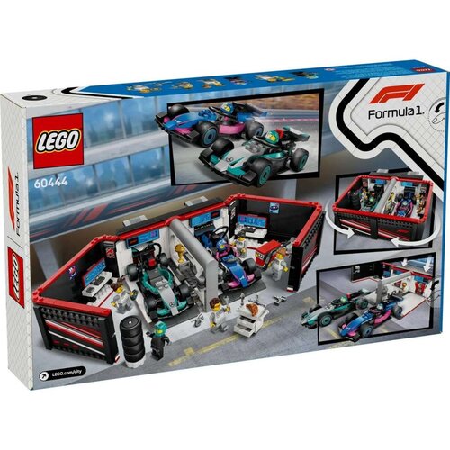 Lego 60444 Avtomehanična delavnica F1&amp;reg; ter dirkalnika Mercedes-AMG in Alpine Slike