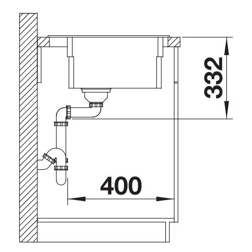 Blanco granitna sudopera crna etagon 6 600x510/220mm Slike