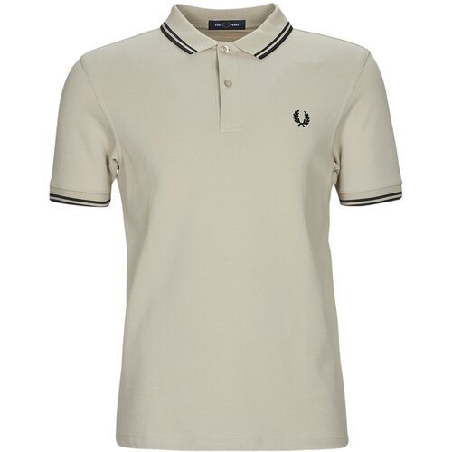 Fred Perry Polo majice kratki rokavi TWIN TIPPED SHIRT Bež Slike