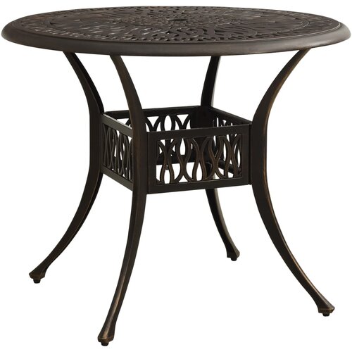 The Living Store Vrtna miza bronasta 90x90x74 cm liti aluminij - Vrtna Miza, (21458463) Slike