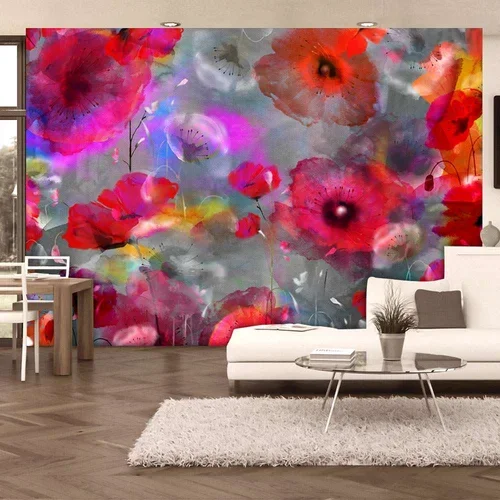  tapeta - Painted Poppies 100x70