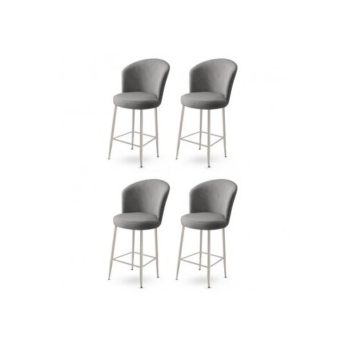 Hanah home Set barskih stolica Alte, 4 dijela, siva Cene