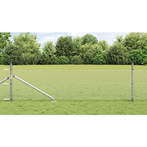 vidaXL ograja v obliki hexagona 0.5x50 m galvanizirano jeklo Cene