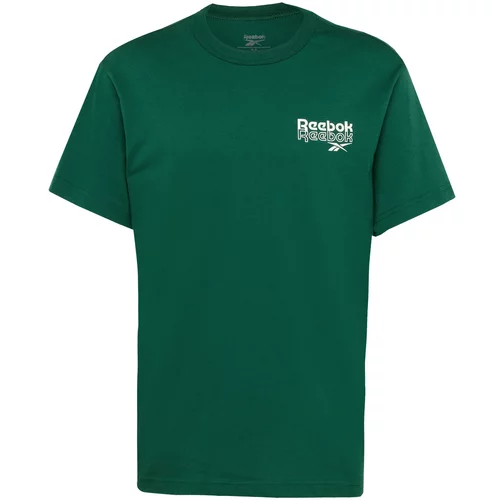 Reebok Tehnička sportska majica zelena / bijela
