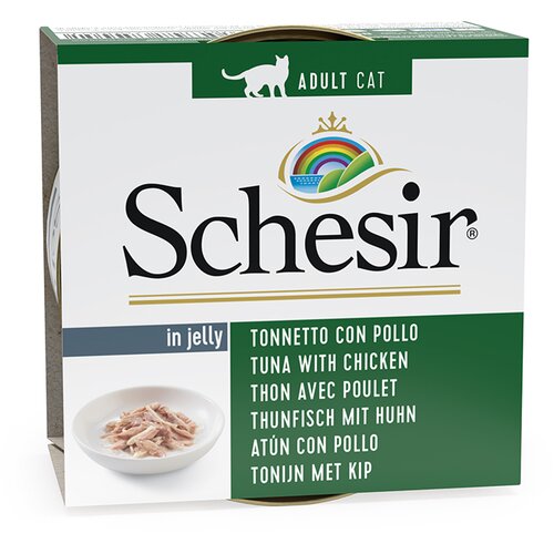 Schesir Ekonomično pakiranje u želeu 24 x 85 g - Tuna s piletinom Slike