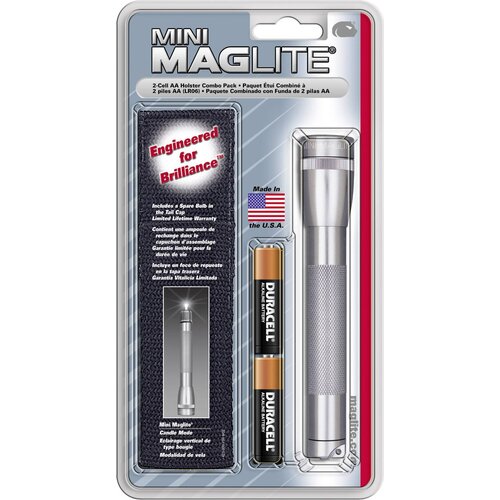 Maglite Kriptonska žepna svetilka Mag-Lite Mini 2 AA baterijska 107 g titanovo-siva, (20460934) Cene