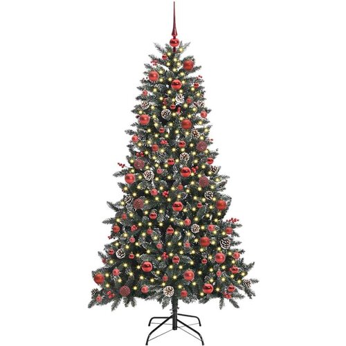 VidaXL Umjetno božićno drvce s stalakom Zelena 99 x 99 x 180 cm Slike