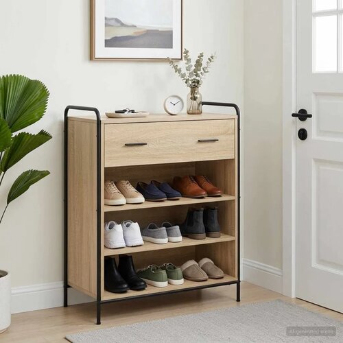  Ormar za cipele 76 x 36 5 x 93 cm Konstruirano drvo - Hrast sonoma 76 x 36 5 x 93 cm 1 ladica i 3 police Cijene