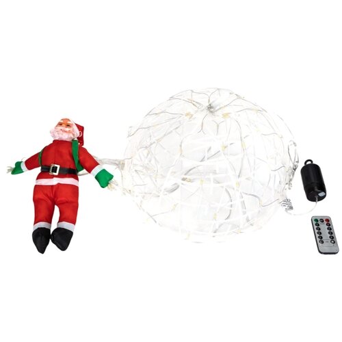 Aigostar LED spolja&amp;scaron;nja božićna dekoracija LED/3xAA IP44 Deda Mraz Slike