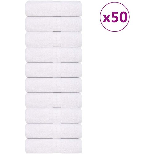  Ručnici za pranje FROGN 50 kom bijeli 30x30 cm 360 g/m² Cene