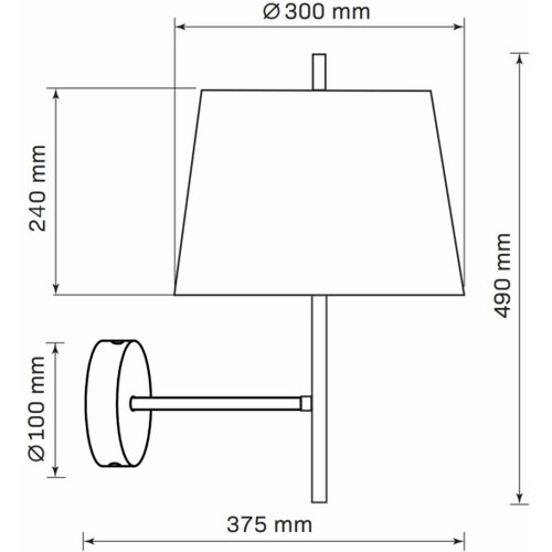  Zidna lampa ELENA 1xE27/20W/230V bela Slike