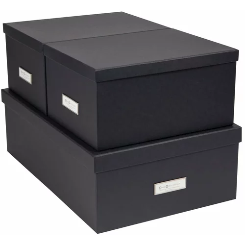 Bigso Box of Sweden set od 3 tamnosive kutije inge