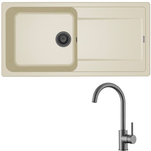 ELLECI Set Life 480 + slavina Vida Grafit/Bianco Antico Cijene