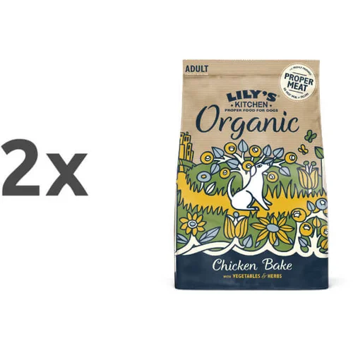 Lily's Kitchen organic chicken bake adult - piščanec 2 x 7 kg