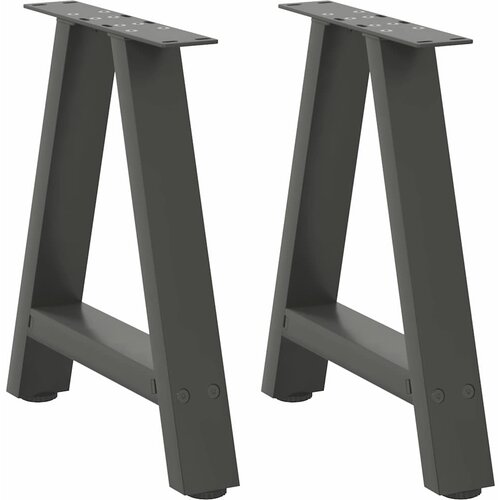 Furnova Noge kavne mizice A-oblika 2 kosa antracit 50x(42-43) cm jeklo, (21914883) Cene