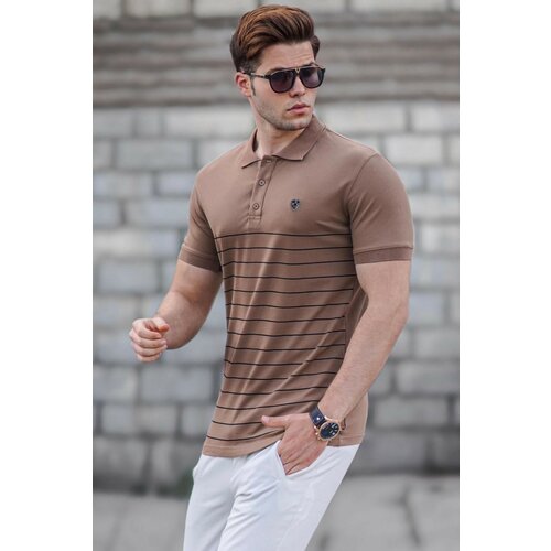 Madmext Polo T-shirt - Brown - Regular fit Slike