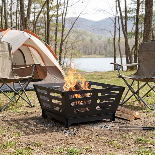  Kamin Crna 60 x 60 x 30 cm Čelik Cijene