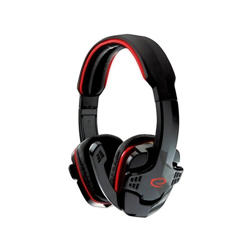 Esperanza Raven stereo slušalice sa mikrofonom, gamer slušalice, crne/crvene Cene