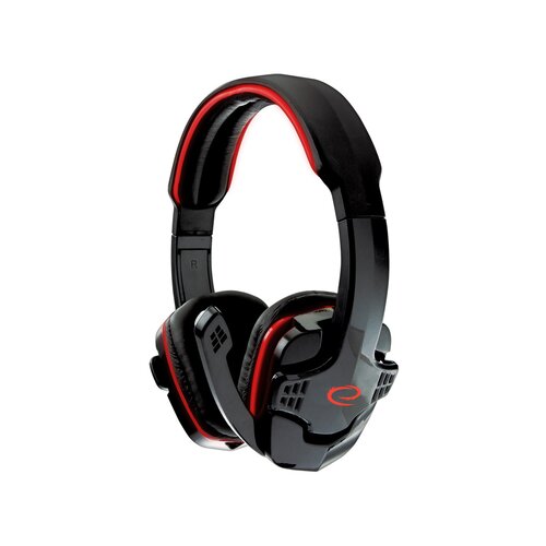 Esperanza Slu&amp;scaron;alice sa mikrofonom ESPERANZA RAVEN, gaming, red, volume control, EGH310R Slike