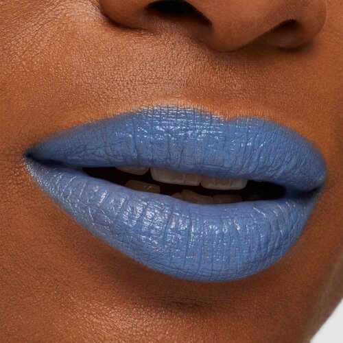 MAC Cosmetics MACximal Sleek Satin Lipstick kremasta vlažilna &amp;scaron;minka odtenek Tilted Denim 3,5 g Slike