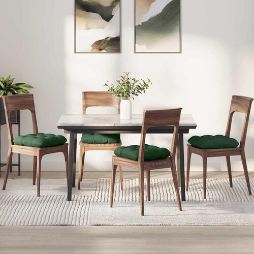  Jastučići za sjedenje 4 pcs Tamnozelena 40 x 40 cm Cijene