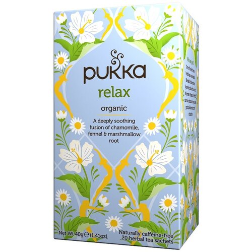 Pukka Zeliščni čaj iz kamilice Relax (20 čajnih vrečk) Cene