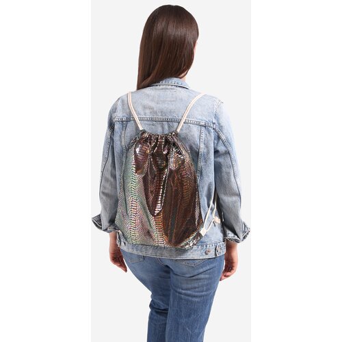 SHELOVET Bag fabric backpack metallic Cene