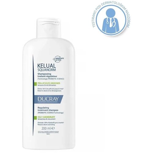 Ducray &amp;Scaron;ampon protiv masne peruti Kelual squanorm, 200 ml Slike