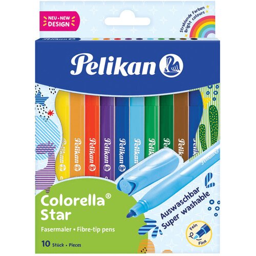  ŠKOLSKI 10BOJA COLORELLA STAR PELIKAN 822299 BLISTER Cene